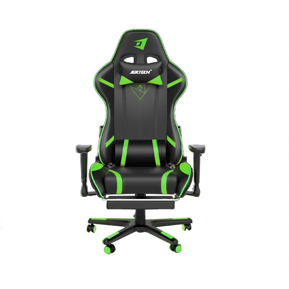 Jertech GR-101 Gaming Chair - Black & Green