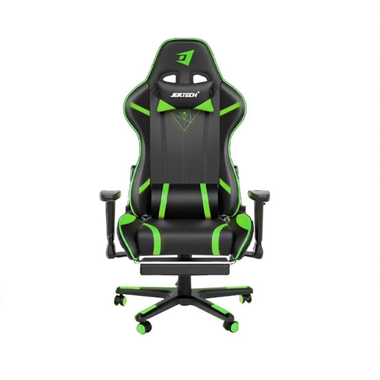 Jertech GR-101 Gaming Chair - Black & Green