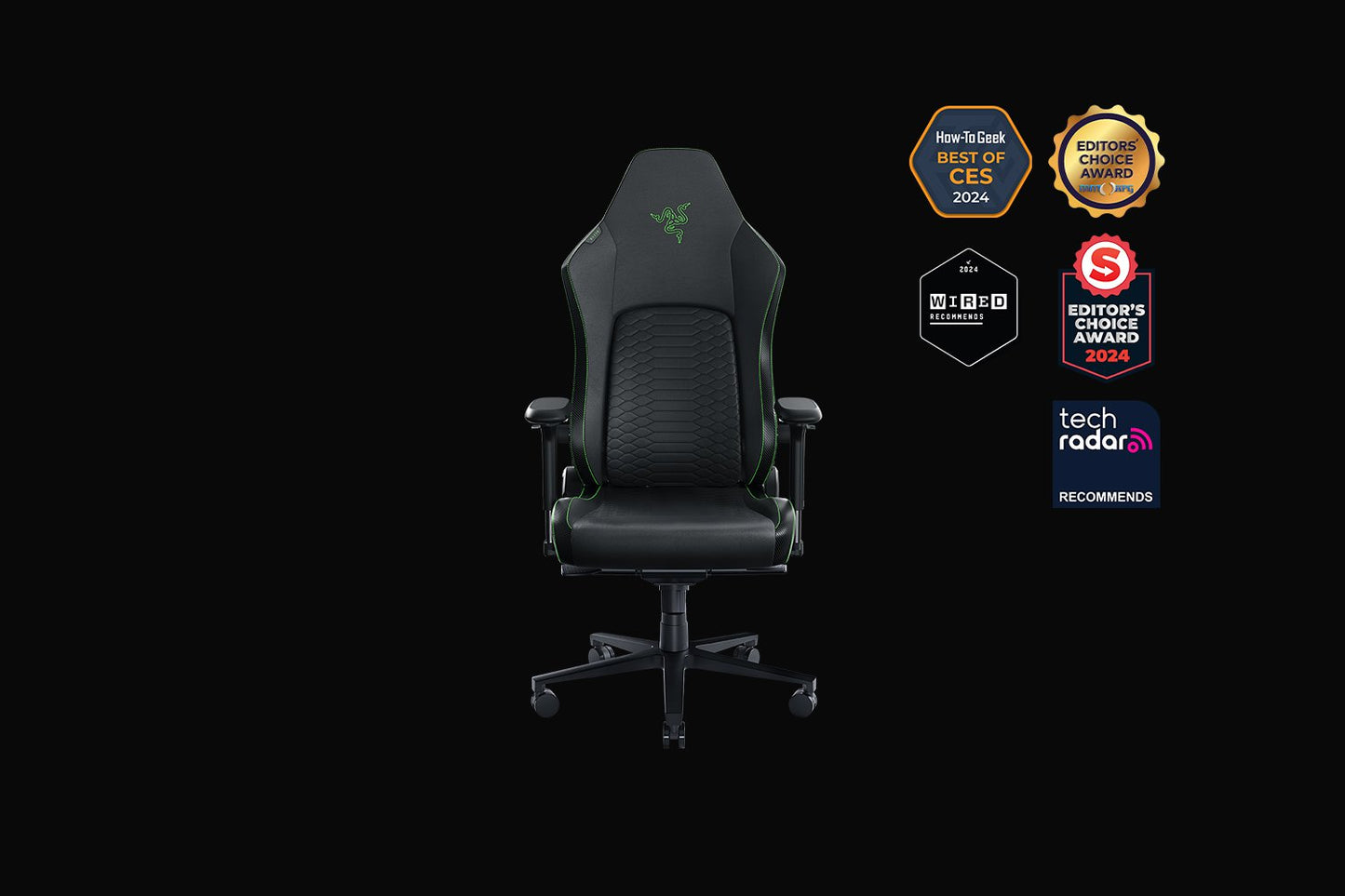 Razer Iskur V2 - Black / Green